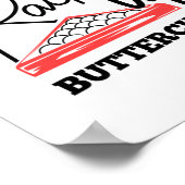 Buttercup Pool Player Billard racken Poster (Ecke)