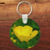 Buttercup Schlüsselketten Gelbe Wildblume Geschenk Schlüsselanhänger (Vorderseite)