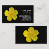 Buttercup - Schwarz Visitenkarte (Vorne/Hinten)
