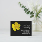 Buttercup - Schwarz Visitenkarte (Stehend Vorderseite)