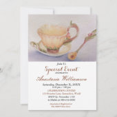 BUTTERCUP TEA TIME PARTY EREIGNIS INVITE EINLADUNG (Vorderseite)