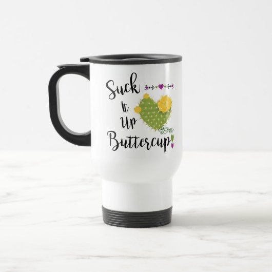 Buttercup Travel Mug sind zum Kotzen Reisebecher (Links)