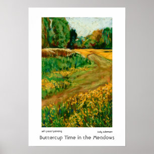 Buttercup Wiesen, Abergavenny: Print, Poster