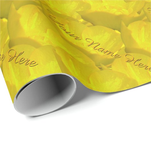Buttercup Wrapping Paper Personalisiert Geschenkpa Geschenkpapier (Rolleneckpunkt)