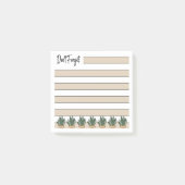 Buttercup Yellow | Lined | Potted Succulents - Post-it Klebezettel (Vorderseite)