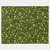 Buttercups auf schwarz fleecedecke (Vorderseite (Horizontal))