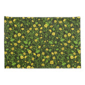Buttercups auf schwarz kissenbezug (Rückseite-Rechts)