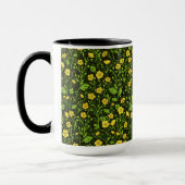Buttercups auf schwarz tasse (Links)