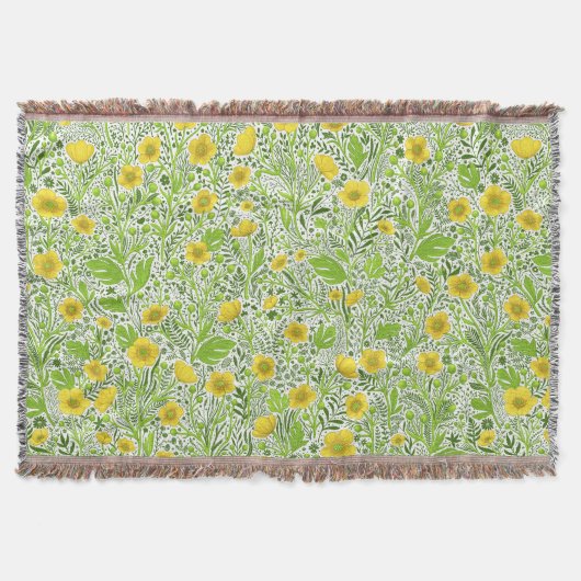 Buttercups auf weiß decke (Vorderseite)