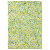 Buttercups auf weiß klemmbrett (Rückseite)