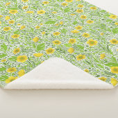 Buttercups auf weiß sherpadecke (3/4)