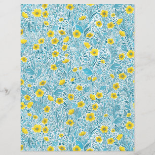 Buttercups, gelb, blau und weiß
