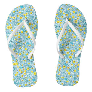 Buttercups, gelb, blau und weiß badesandalen