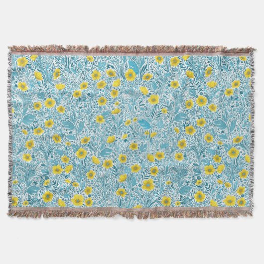 Buttercups, gelb, blau und weiß decke (Vorderseite)