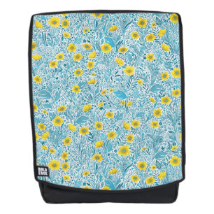 Buttercups, gelb, blau und weiß rucksack