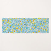 Buttercups, gelb, blau und weiß yogamatte (Vorderseite (Horizontal))