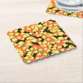 Buttered Popcorn Camouflage Art Untersetzer Set (angewinkelt)