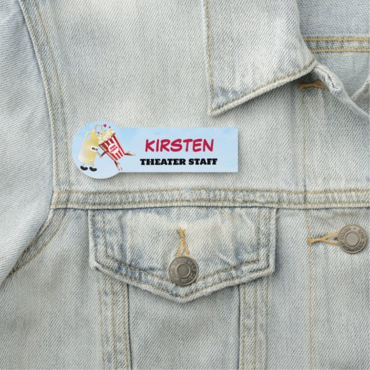 Buttered Popcorn Namensschild (Beispiel)