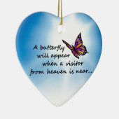 Butterefly, Besucher vom Himmel Keramikornament (Rechts)