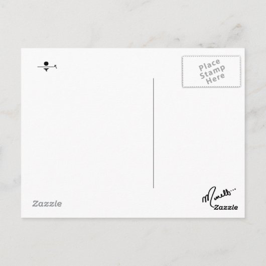 Butterface Postkarte (Rückseite)