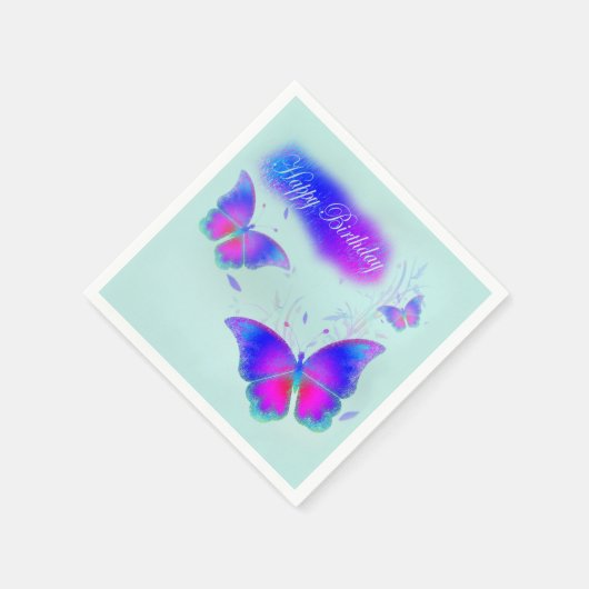 Butterfells Geburtstag Serviette (Ecke)