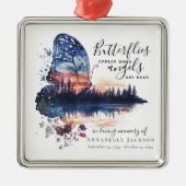 Butterfels-Zitat-Memorial Ornament Aus Metall (Vorne)