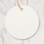 Butterfets Blume Brautparty Vielen Dank Geschenkanhänger (Rückseite)