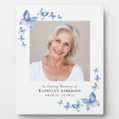 Butterfets Foto Gedenktribut Keepake Fotoplatte (Vorderseite)