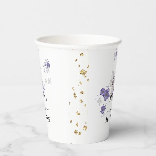 Butterfets Script Wedding Paper Cups Pappbecher (Rechts)
