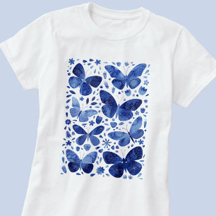 Butterfets Watercolor Blue T - Shirt
