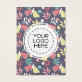 Butterfett-Blume-Muster-Grafikkarte (Rückseite)