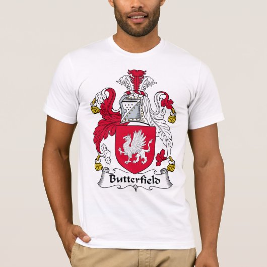 Butterfield Familienwappen T-Shirt (Vorderseite)