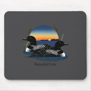 Butterfield Lake Loon Paar Mousepad