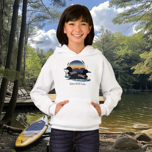 Butterfield Lake Loon Pair Hoodie