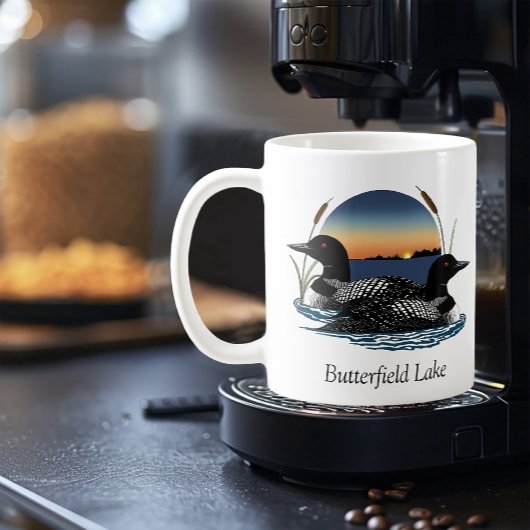 Butterfield Lake Loon Pair Kaffeetasse
