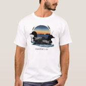 Butterfield Lake Loon Pair T-Shirt (Vorderseite)