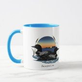 Butterfield Lake Loon Pair Tasse (Links)