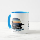 Butterfield Lake Loon Pair Tasse (Vorderseite Links)