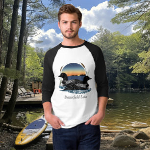 Butterfield Lake Tauchervogel-Paar T-Shirt