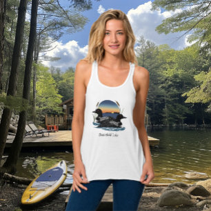 Butterfield Lake Tauchervogel-Paar Tank Top