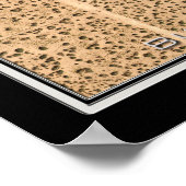 Butterfield Trail Golf Course Texas Satellite Kart Poster (Ecke)