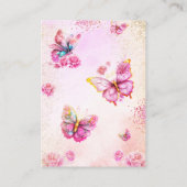 Butterfisch Brautparty Registry QR Code Begleitkarte (Rückseite)