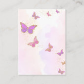 Butterfisch Brautparty Registry QR Code Begleitkarte (Rückseite)