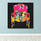 Butterfisch Chair Canvas Print Leinwanddruck (Insitu (Holzboden))