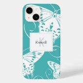 Butterfisch Monogramm Muster Case-Mate iPhone Hülle (Rückseite)