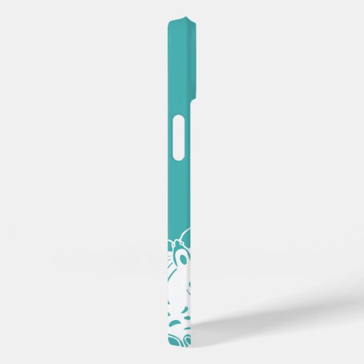 Butterfisch Monogramm Muster Case-Mate iPhone Hülle (Rückseite / Rechts)