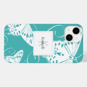 Butterfisch Monogramm Muster Case-Mate iPhone Hülle (Rückseite (Horizontal))