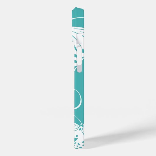 Butterfisch Monogramm Muster Case-Mate iPhone Hülle (Rückseite / Links)