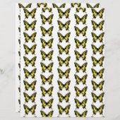 Butterfisch Muster Origamipapier (Vorne/Hinten)