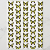 Butterfisch Muster Origamipapier (Rückseite)